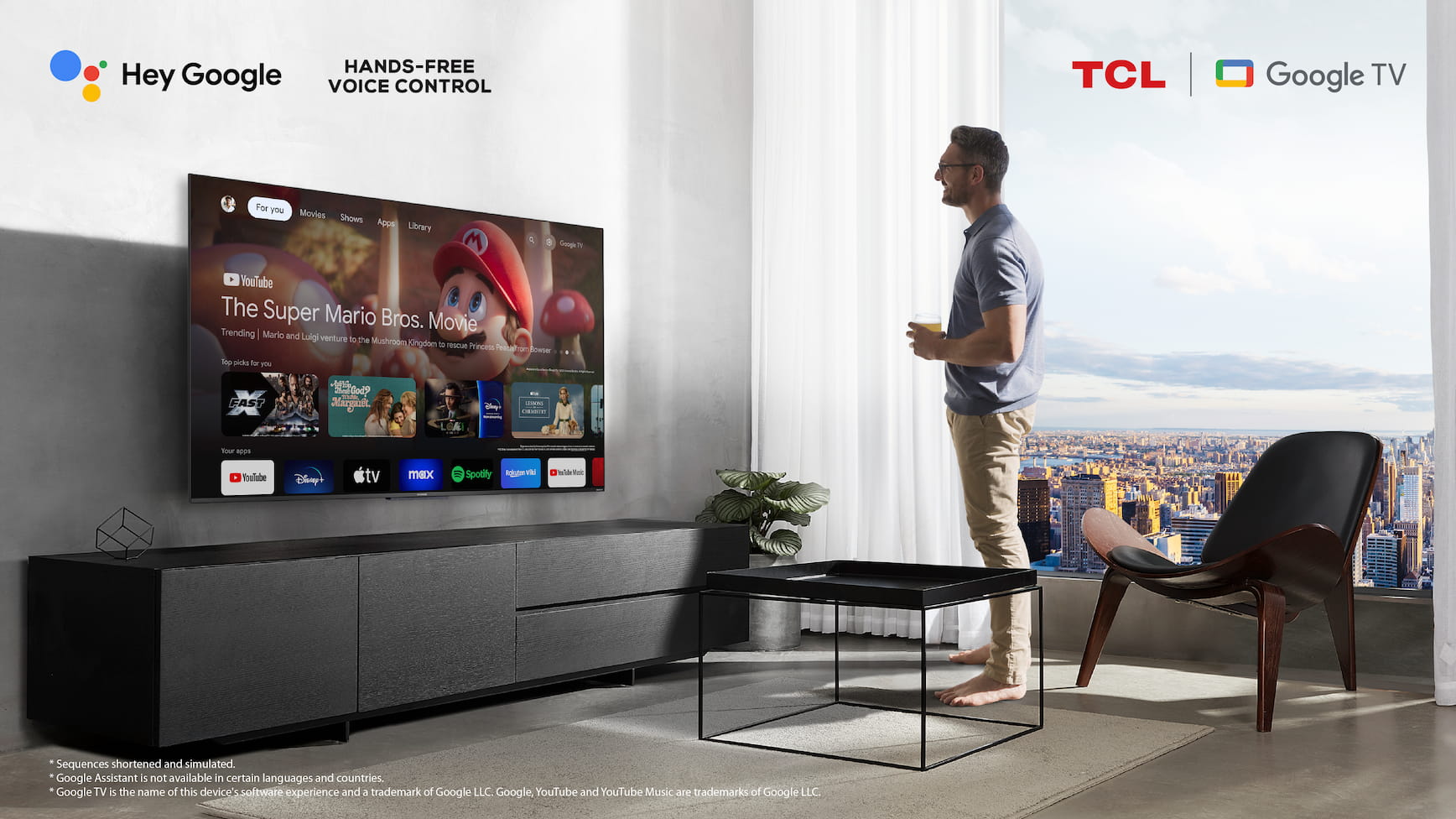 TCL 115" X955 can use in Hands-free Google Assistant