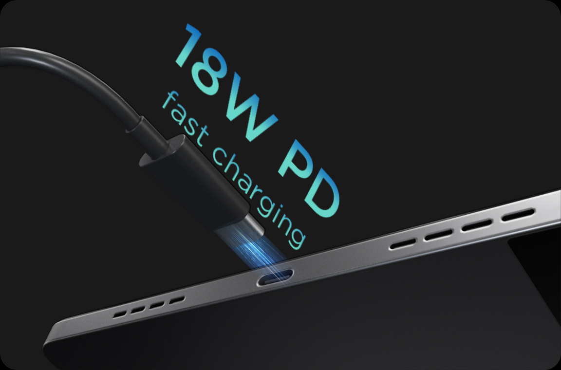 NXTPAPER 11 Gen 2 Supports 18W PD fast charging