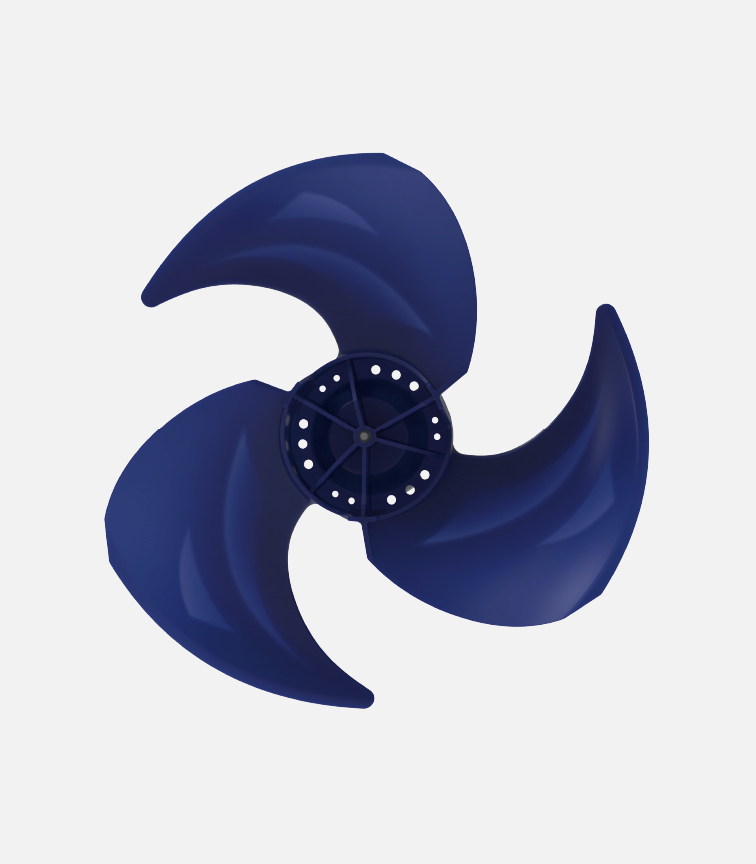Bigger fan blade size increased by 17%