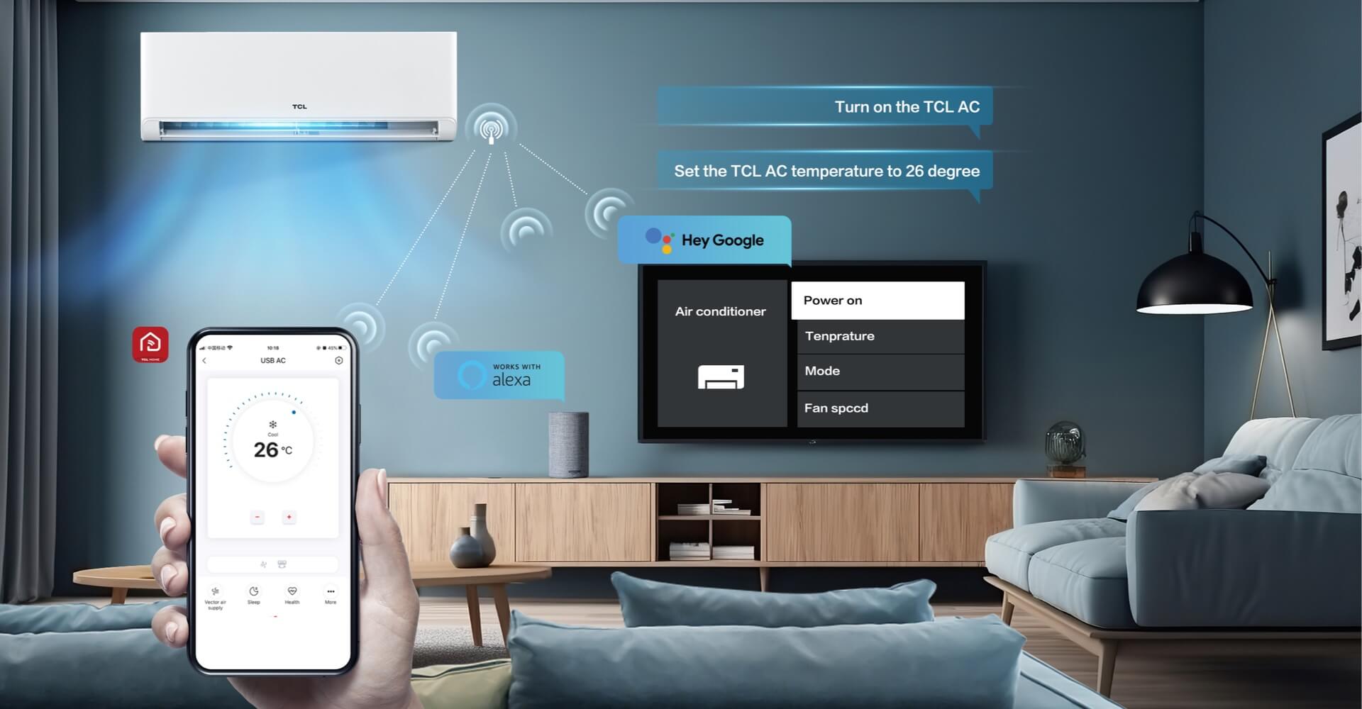 Compatible with Google Home & Alexa