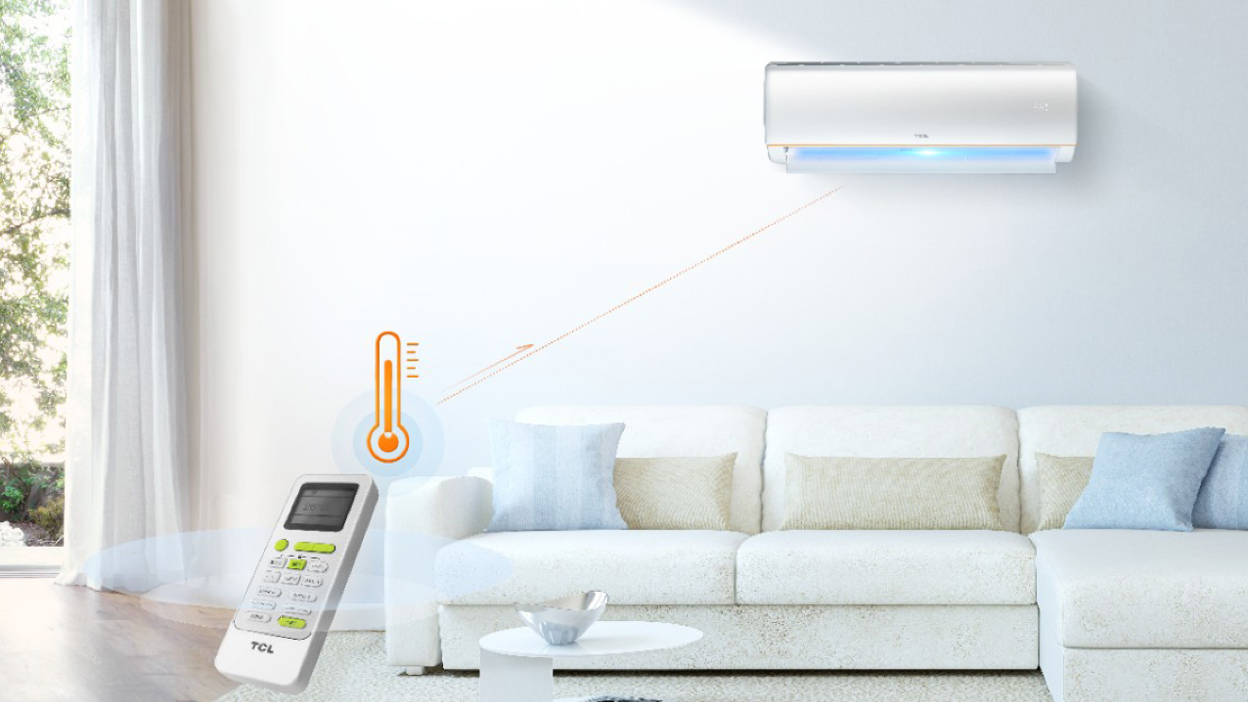 Advanced Remote Sensor with I Feel Technology Available in iECO Air 18K BTU Air Conditioner 