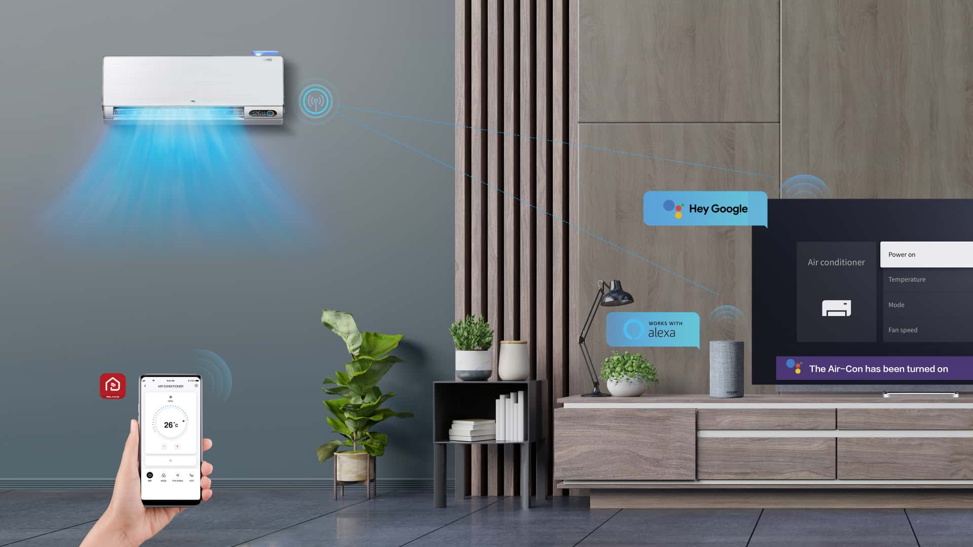 Compatible with Google Home & Alexa