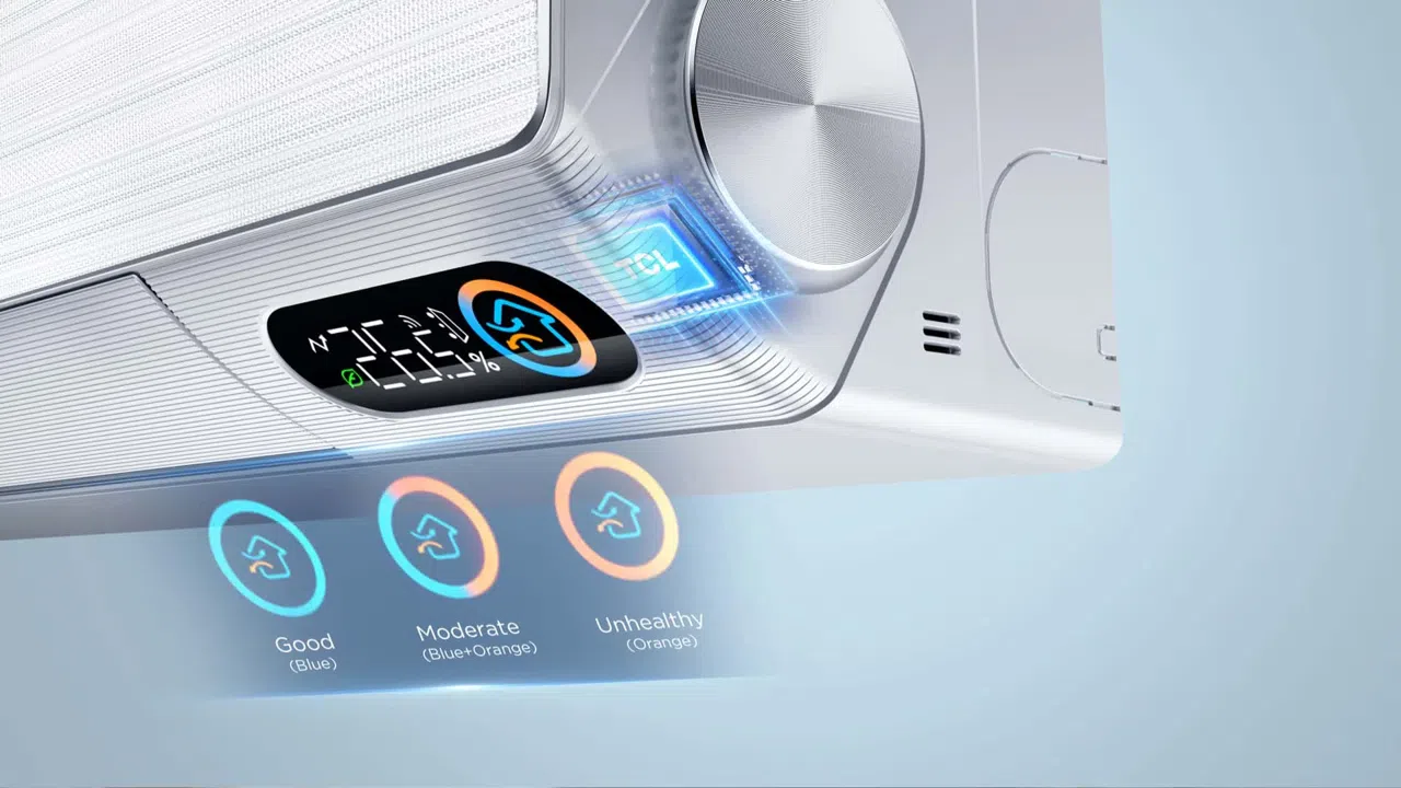 Real time air quality display