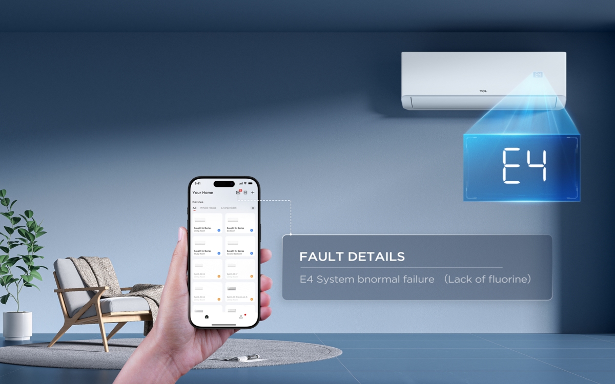 TCL SaveIN AI AC Self-diagnosis and&nbsp;Refrigerant Leakage Reminder