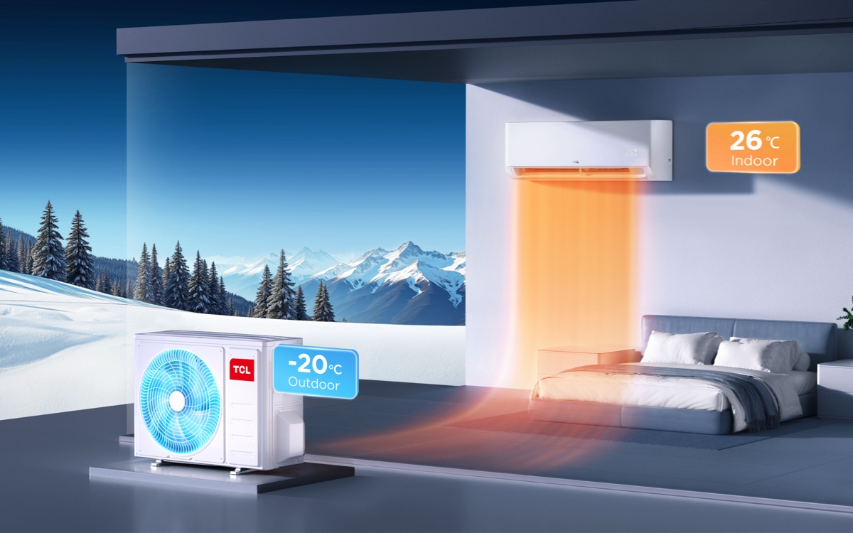 TCL SaveIN AI Air Conditioner Stable Operation at -20 ℃ Low Ambient Temperature