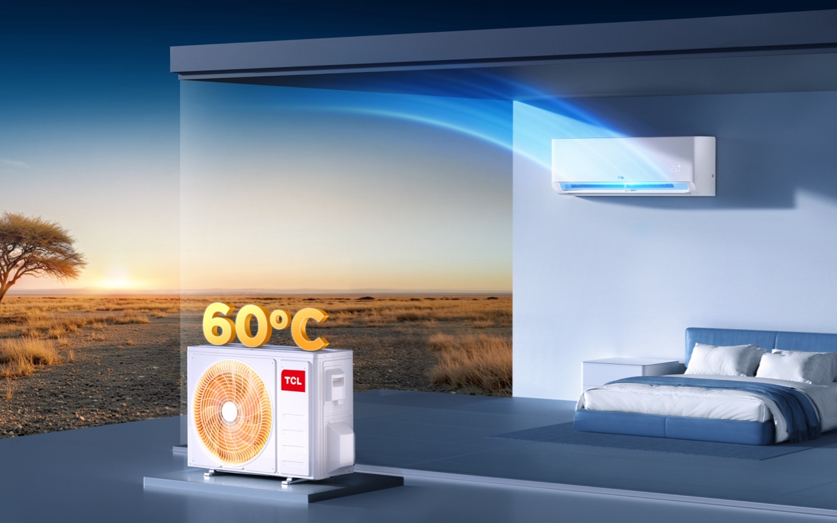 TCL SaveIN AI Air Conditioner Stable Operation at 60 ℃ High Ambient Temperature