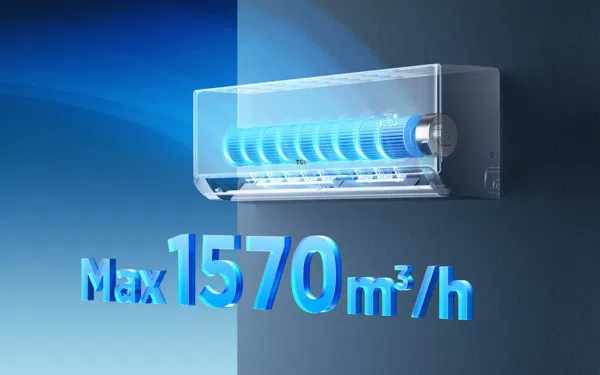 TCL SaveIN AI Air Conditioner 1570m³/h large-circulation air volume Stronger Airflow