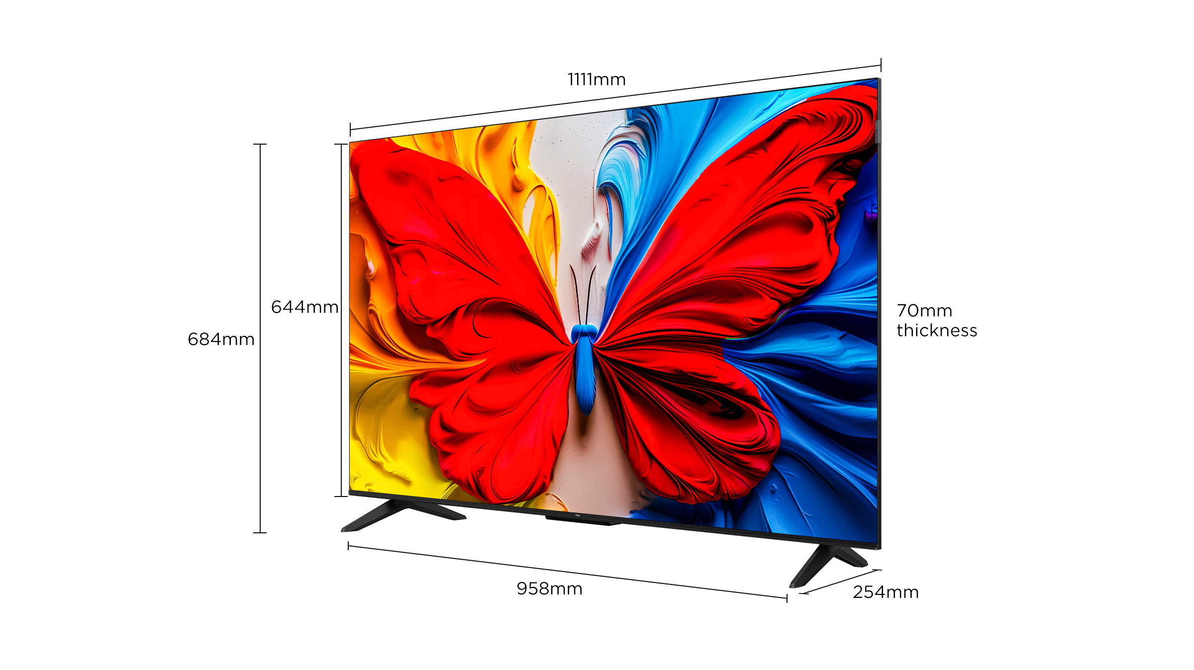 TCL G60K 4K HDR TV Screen Size 43