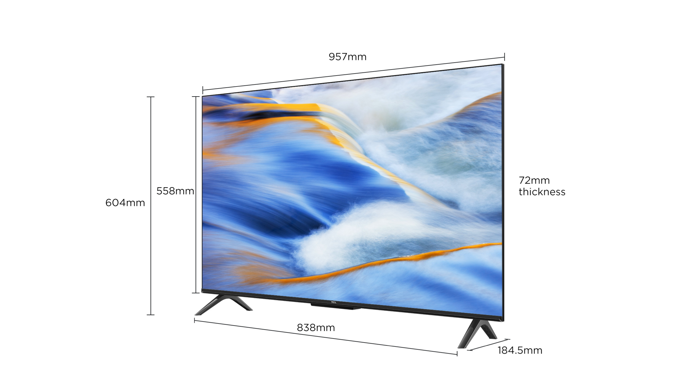 TCL G60K 4K HDR TV Screen Size 43