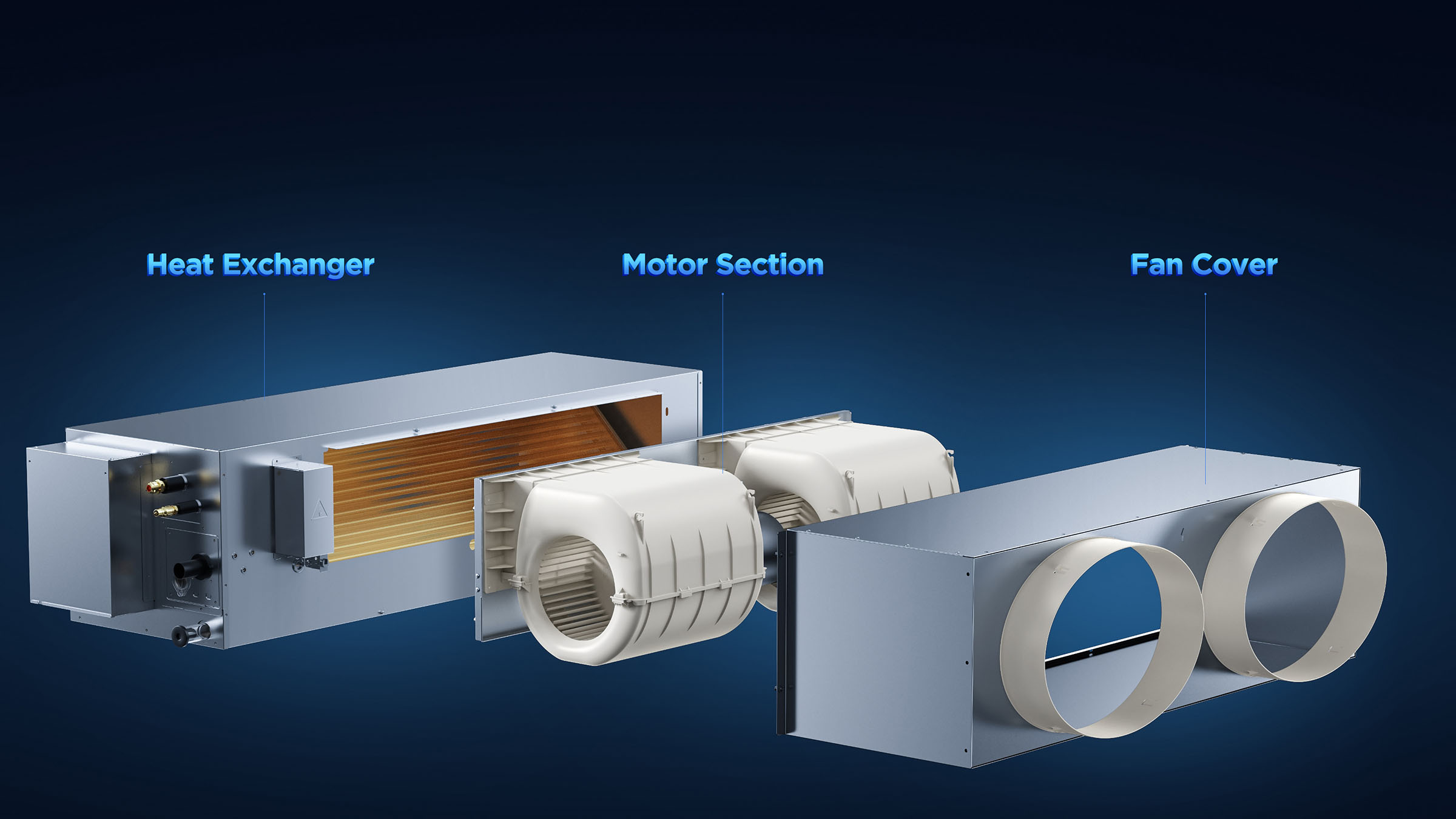 TCL High ESP Duct Supports both ceiling concealed and floor concealed installation