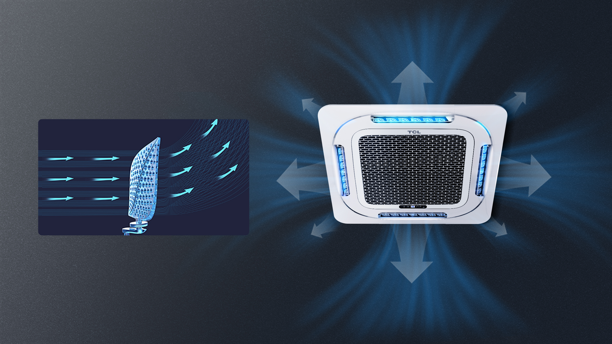 TCL 360° Air Outlet Cassette Easy to Clean Filter