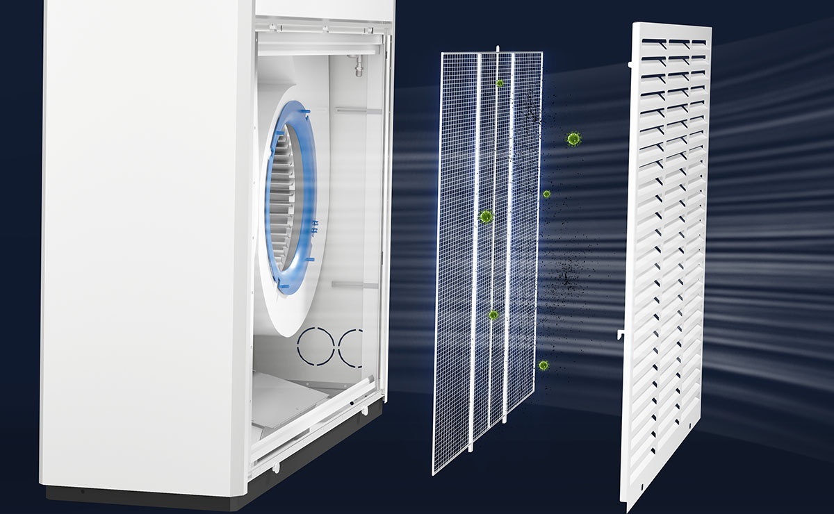 TCL CAC Floor Standing AC with Integrated Filter for Easy Cleaning