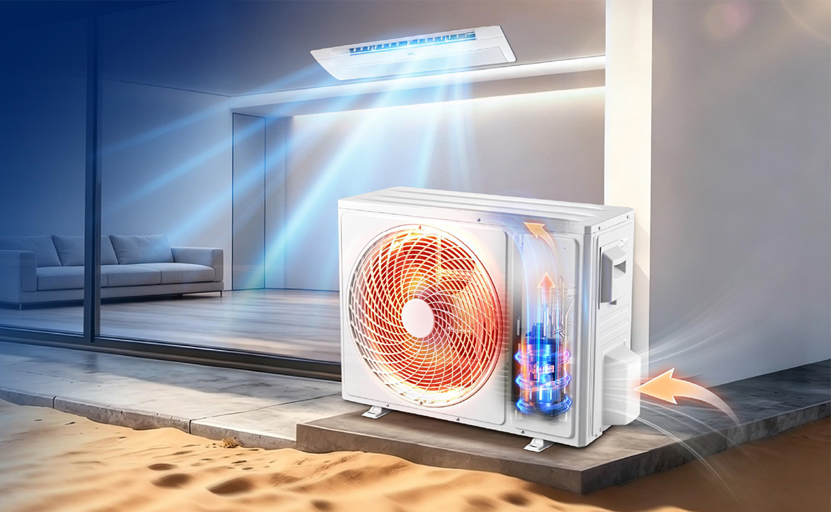 TCL CAC Floor Standing AC with DC Inverter Compressor