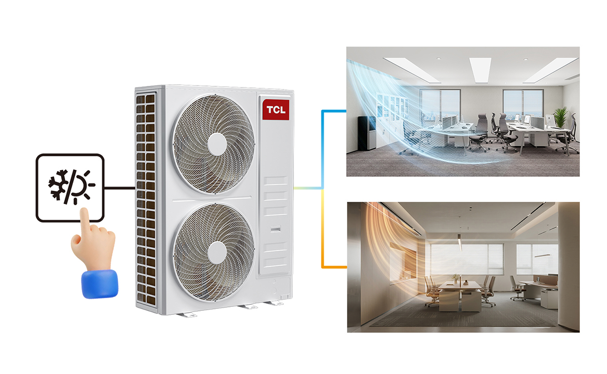 TMV6+ full DC inverter intelligent VRF Emergency operation of fan motor
