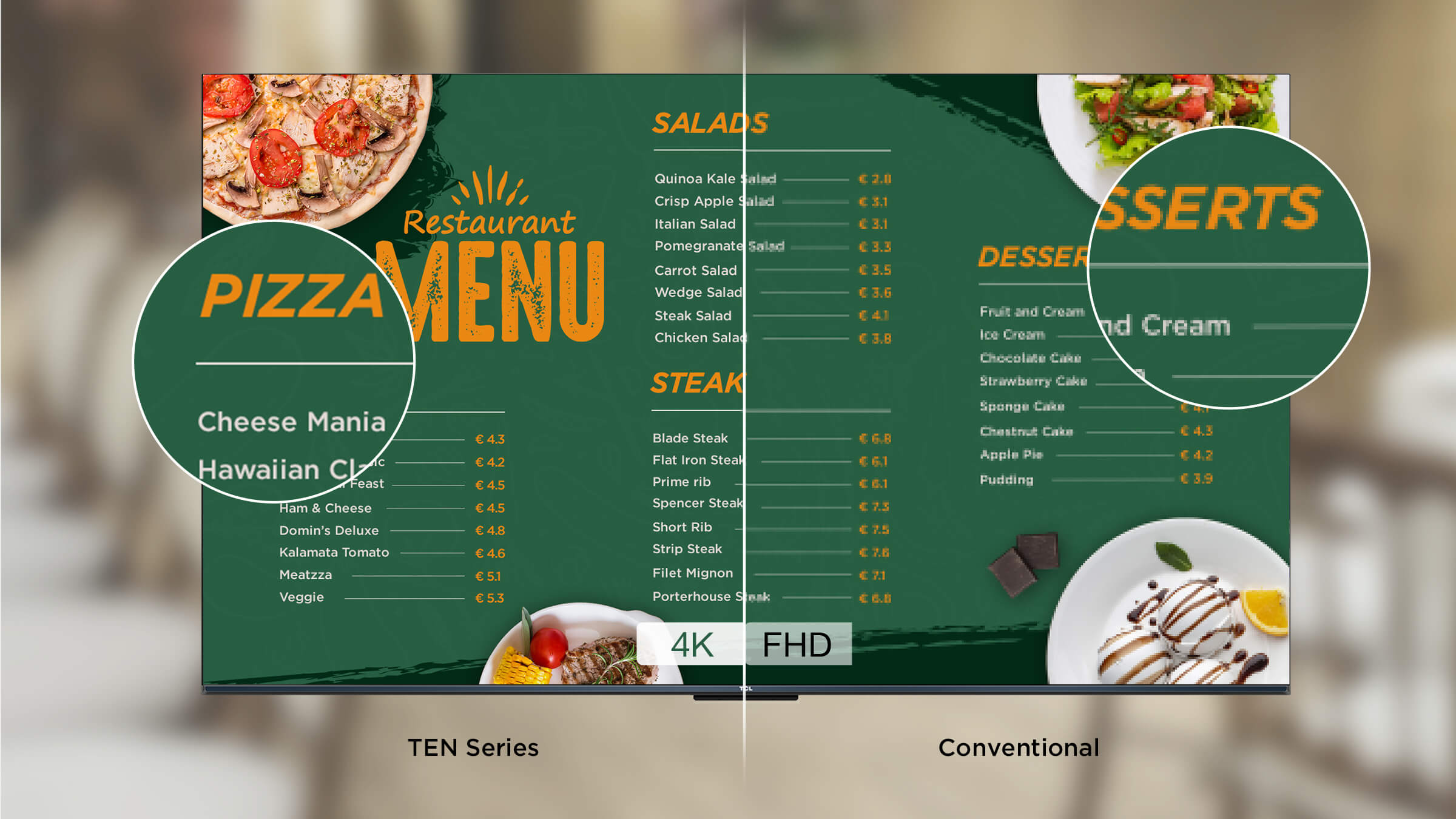 TCL TEN Series Digital Signage Powerful 4K Display