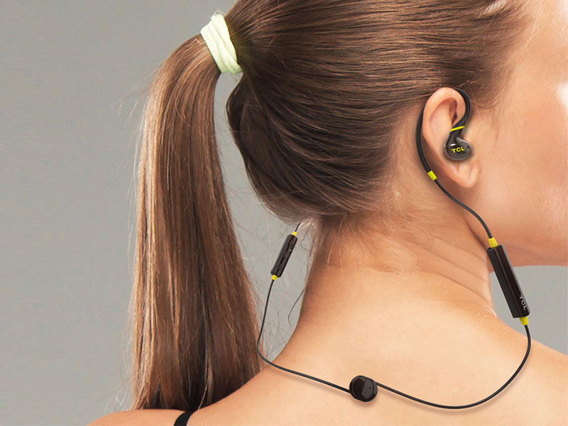 TCL ACTV100BT Wireless Sports Headphones: Comfortable Ergonomic Design