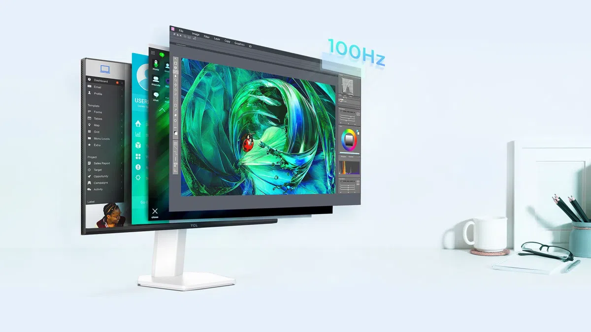 24G54 Monitor 100Hz Native Refresh Rate מסך מחשב גיימינג 24G54 Mini LED Monitor מבית TCL
