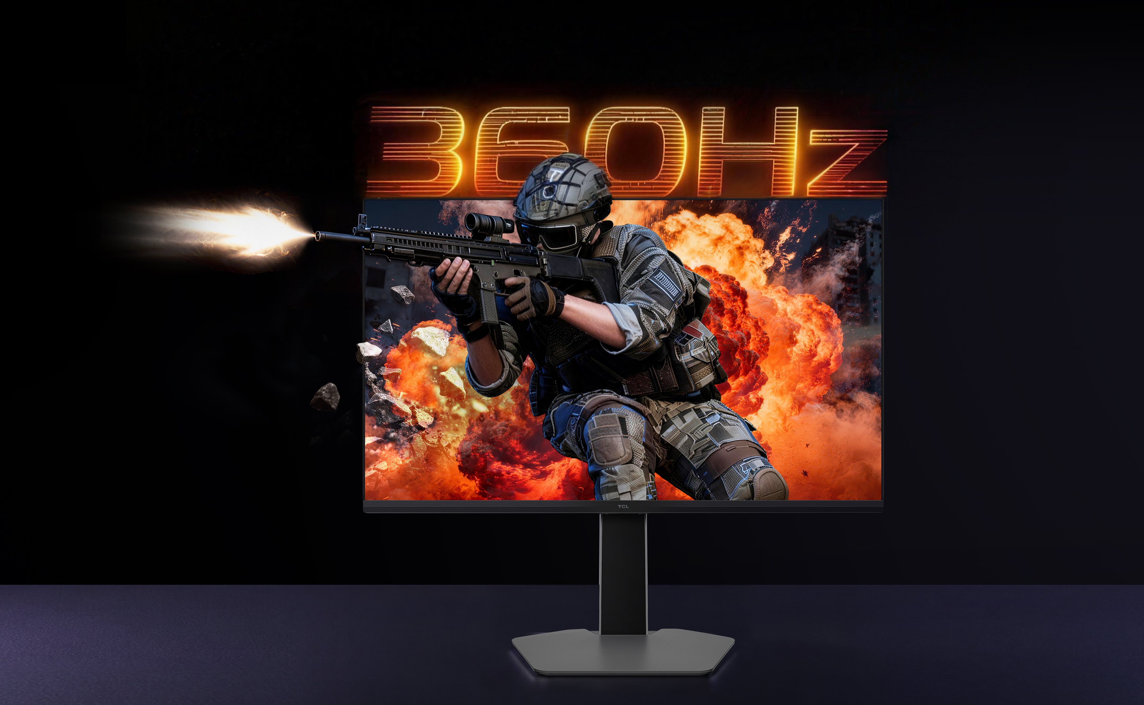 TCL 25P2A Pro Monitor QHD 360Hz Rapid High Refresh Rate