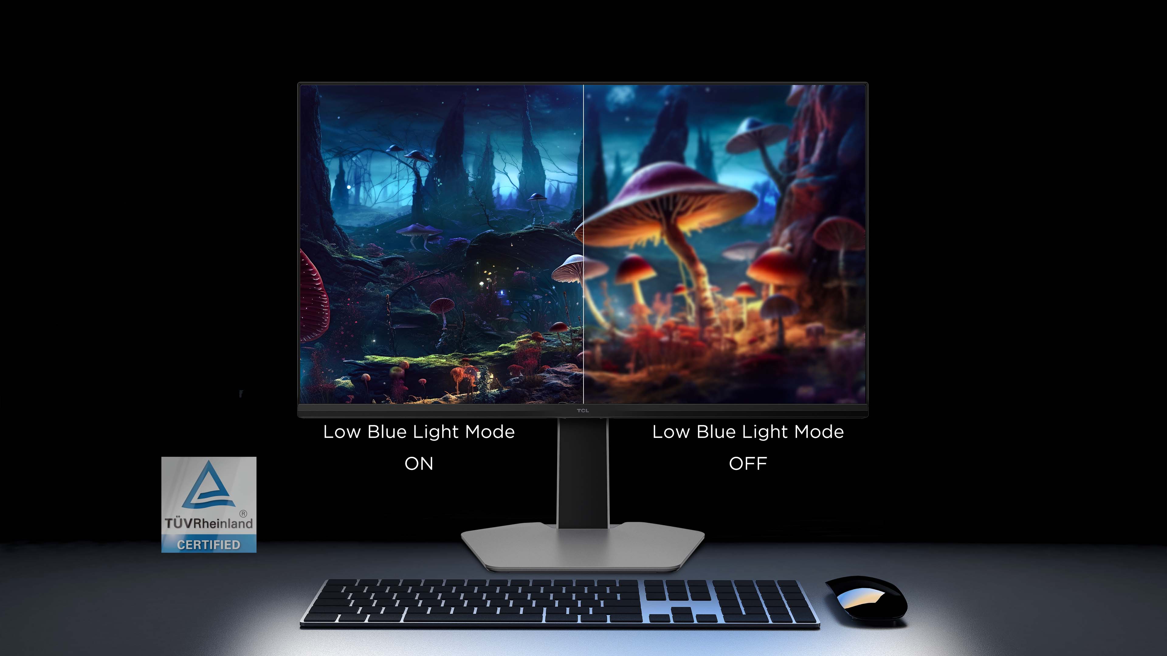 TCL 27R73Q Monitor Low Blue Light Mode