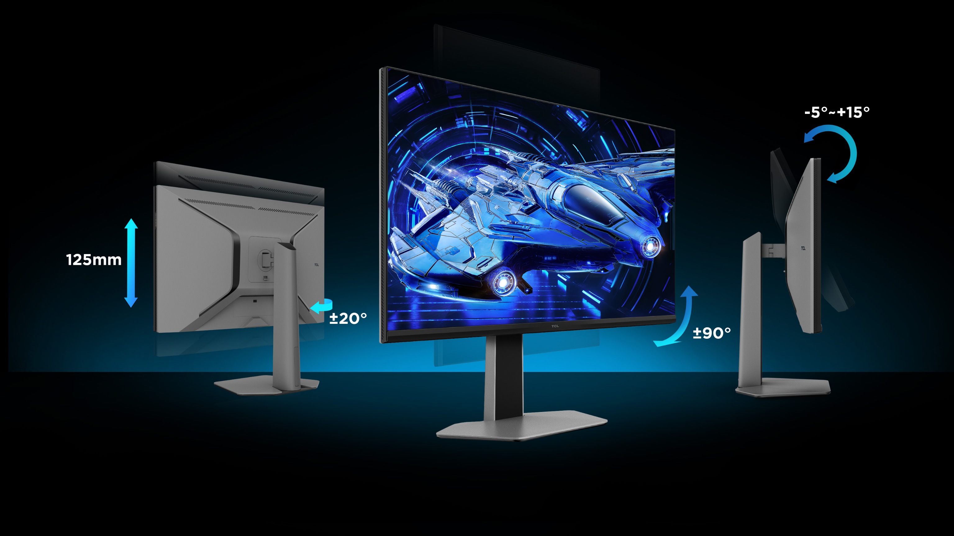 TCL 27G64 量子ドットMini LED WQHDゲーミングモニター TCL、300Hz量子ドットMini LED対応ゲーミングモニター 「25G64
