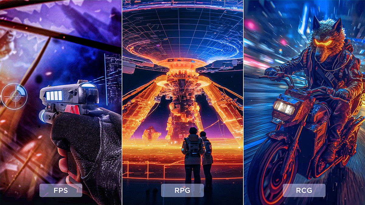 TCL 27R73Q Monitor Multiple game scenario modes