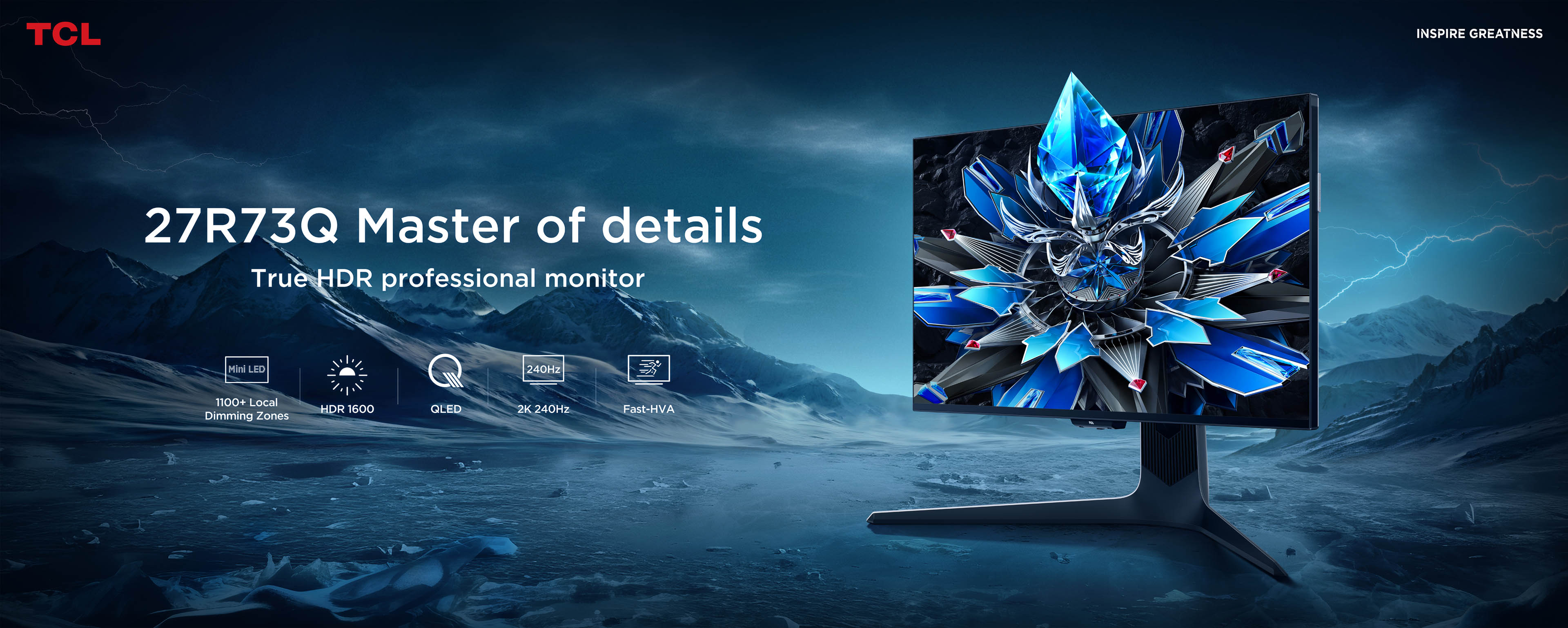 TCL 27R73Q HDR Professional Monitor