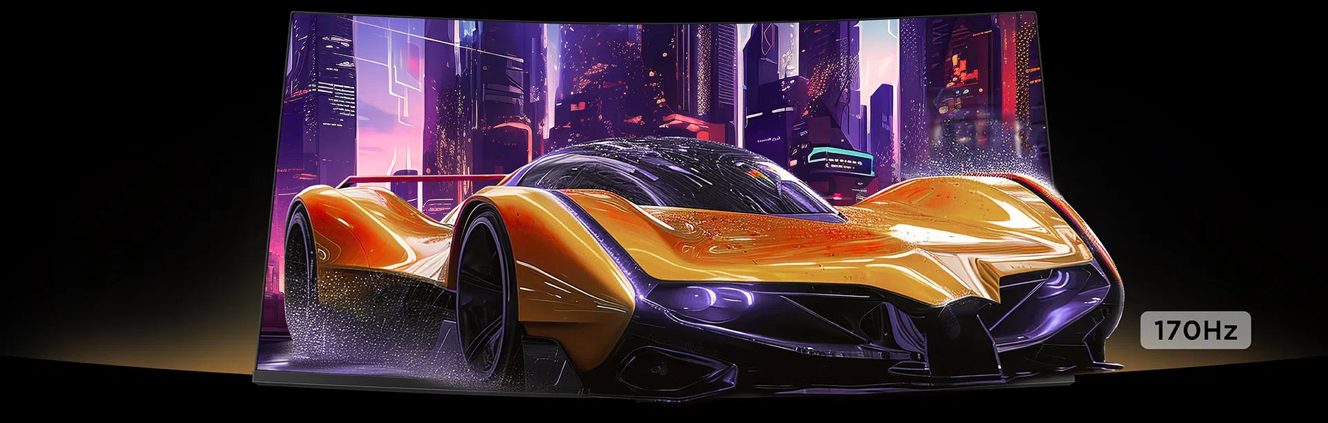 מסך מחשב גיימינג 34 Mini Led 34R83Q מבית TCL - TCL 34R83Q Monitor ultra-wide screen WQHD and 170 Hz