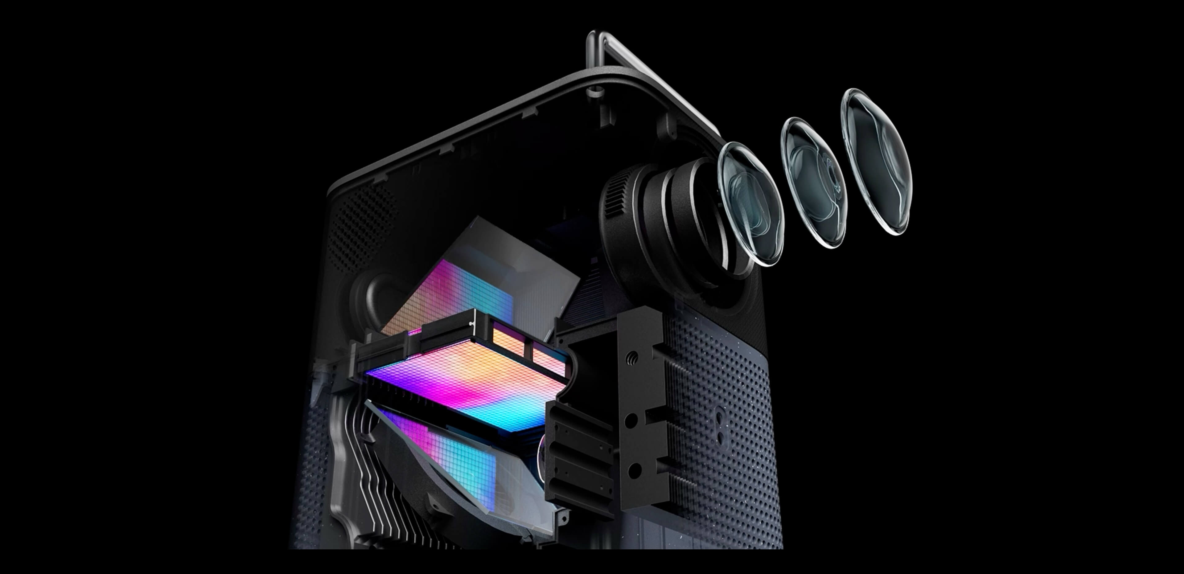 TCL PROJECTOR A1s Mini Projector high-transparency lens excels