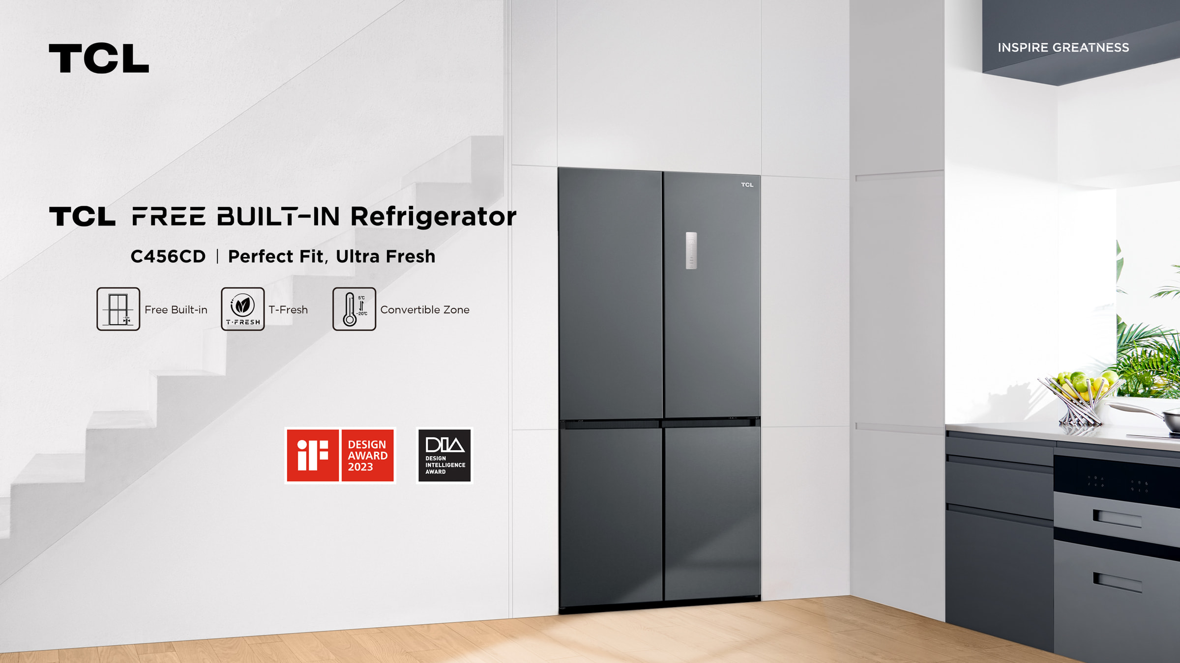 TCL C456CD Four Door Refrigerator-Built-in | TCL Global