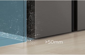 Conventional Refrigerator Leaves a large gap