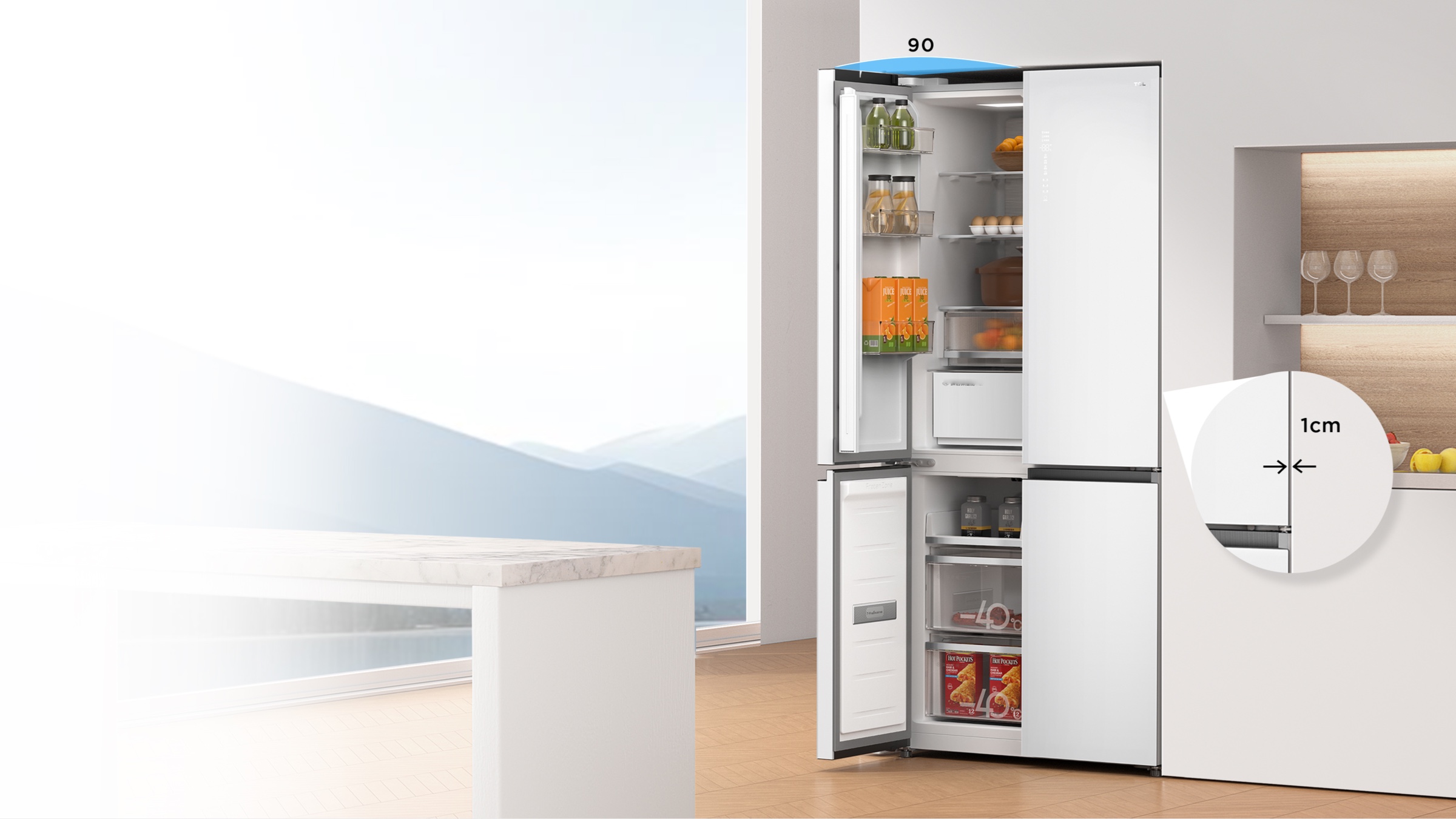 C521CD free built-in refrigerator