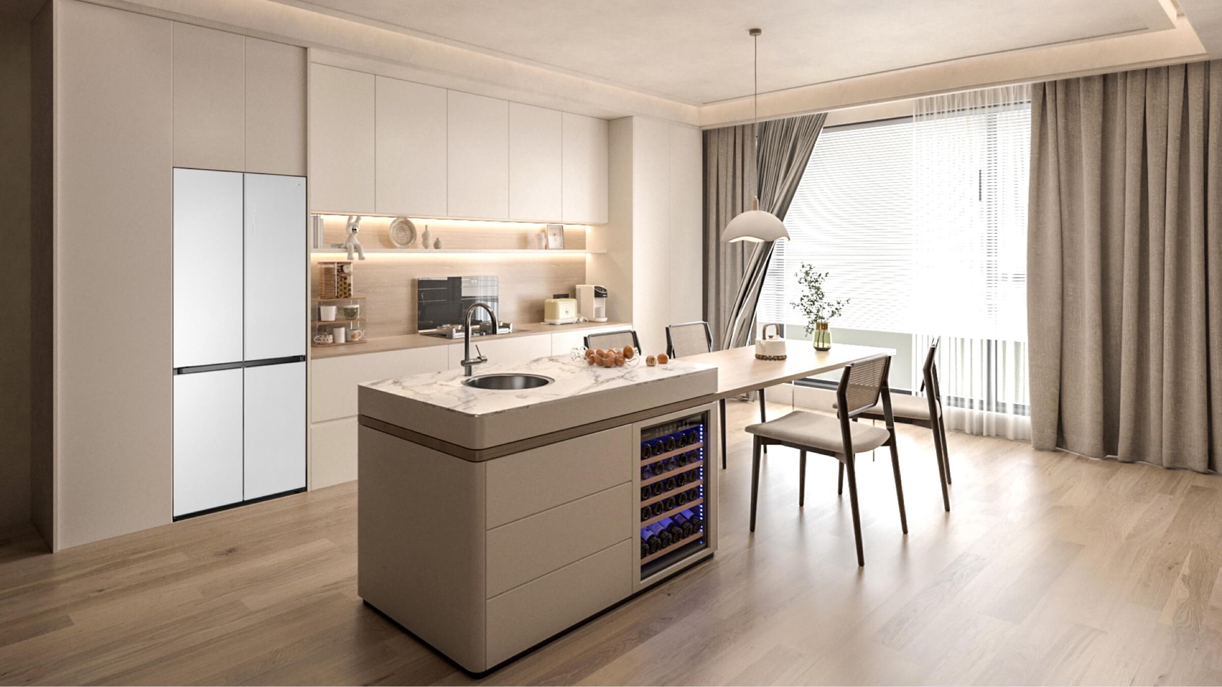 TCL C521CD-Multi Doors Refrigerator diaplay 