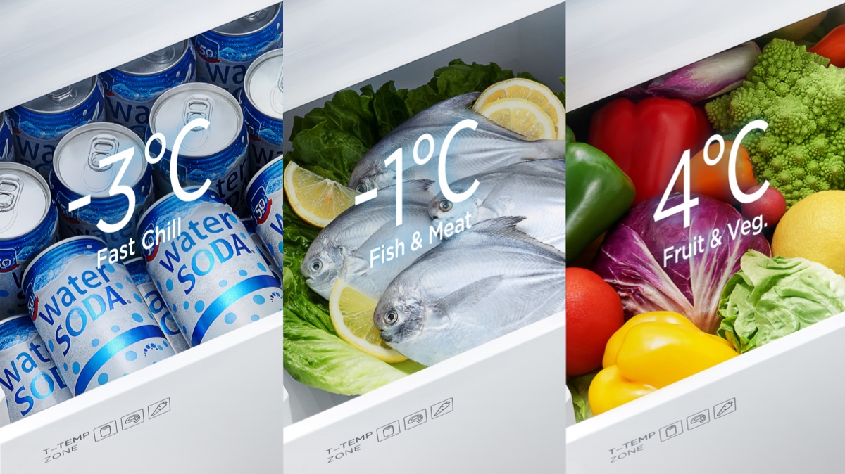 C521CD Refrigerator 3 different temperatures can be adjusted