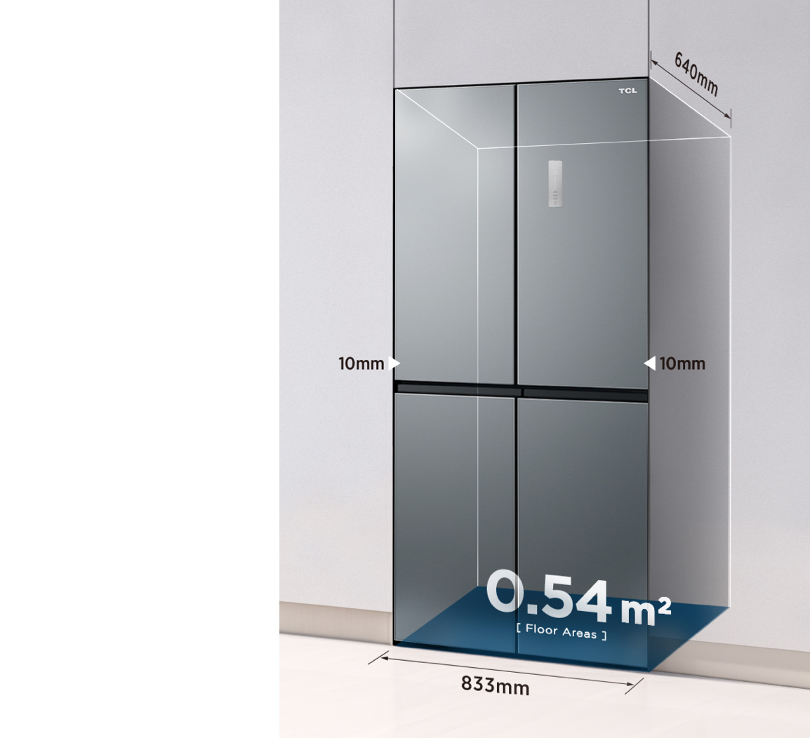 El Refrigerador Empotrado Libre de TCL C521CD tiene 512 L de capacidad 