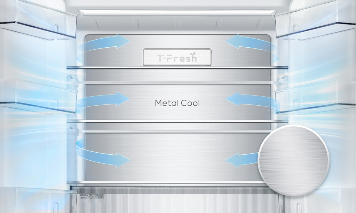 TCL Free Built-in Refrigerator C521CD Metal Cool