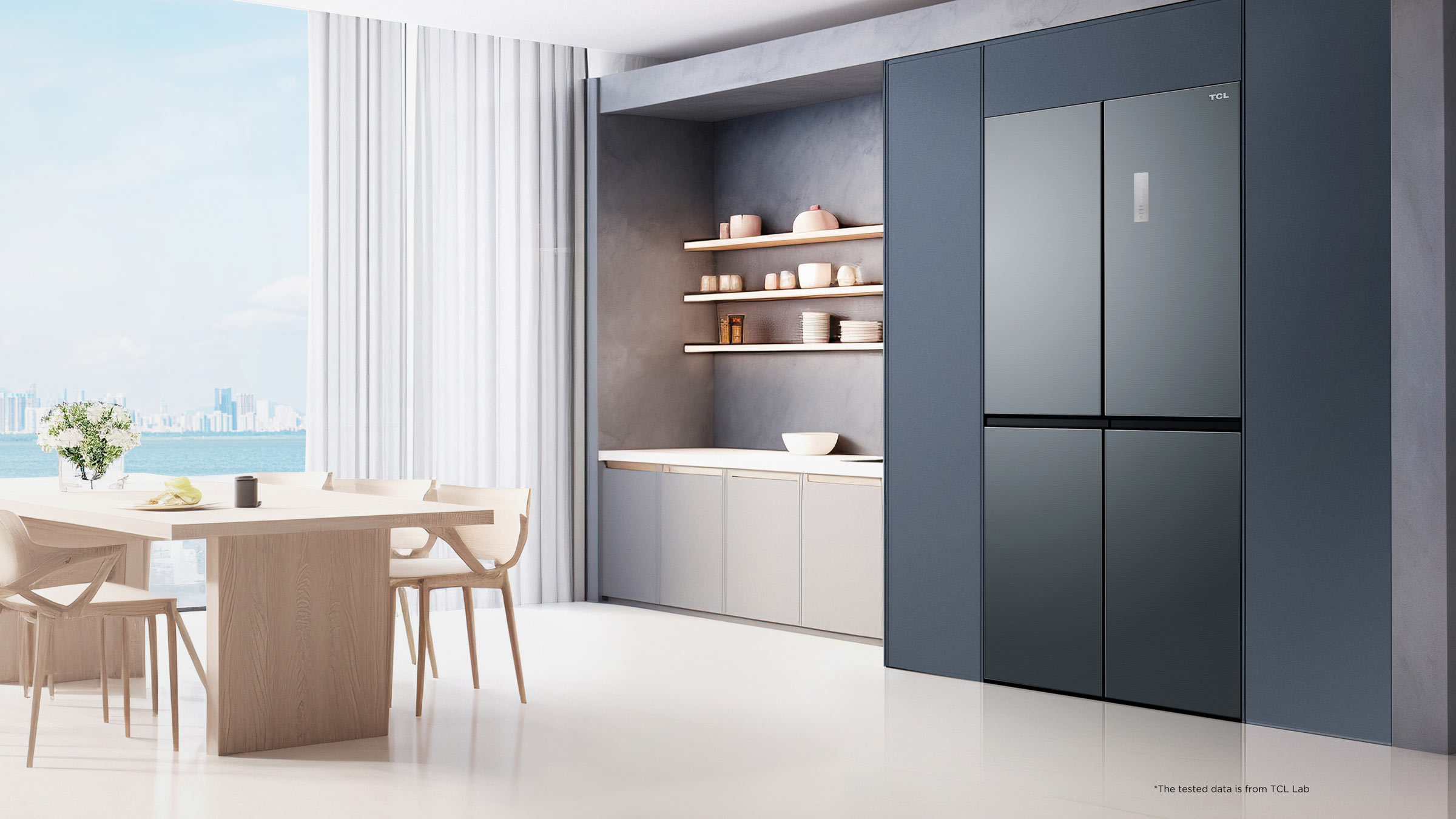 El Refrigerador Empotrado Libre de TCL C521CD es XL de gran capacidad 