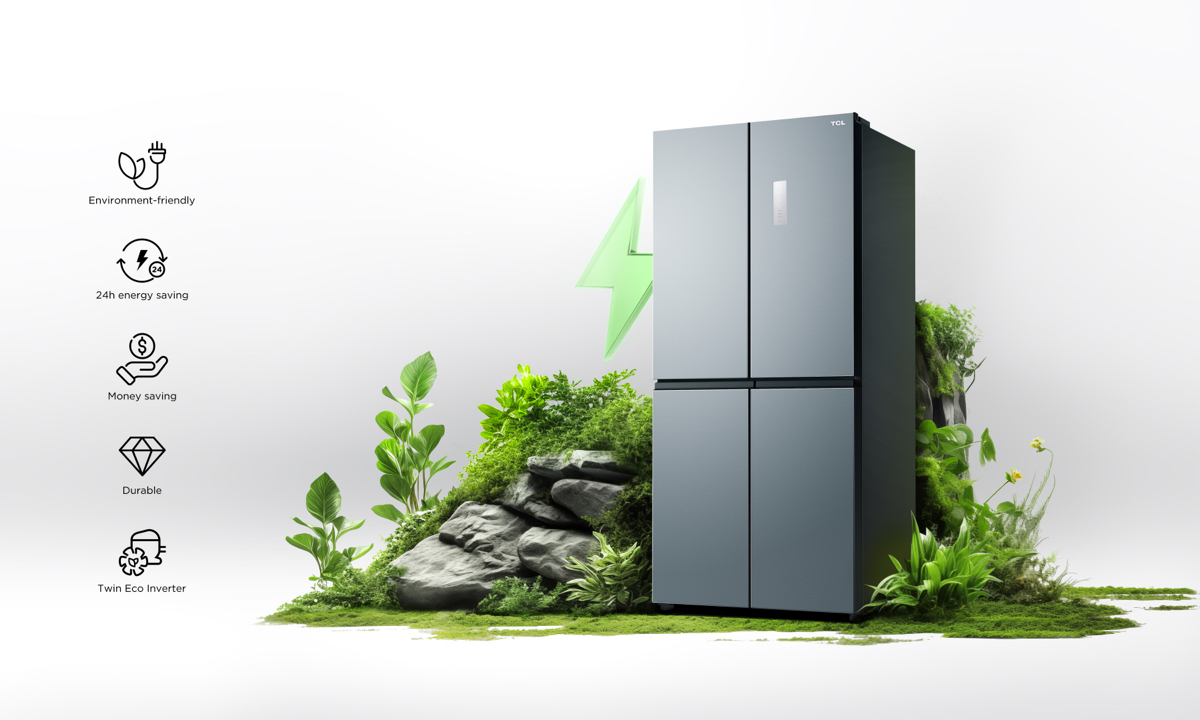 TCL Free Built-in Refrigerator C521CD Twin Eco Inverter