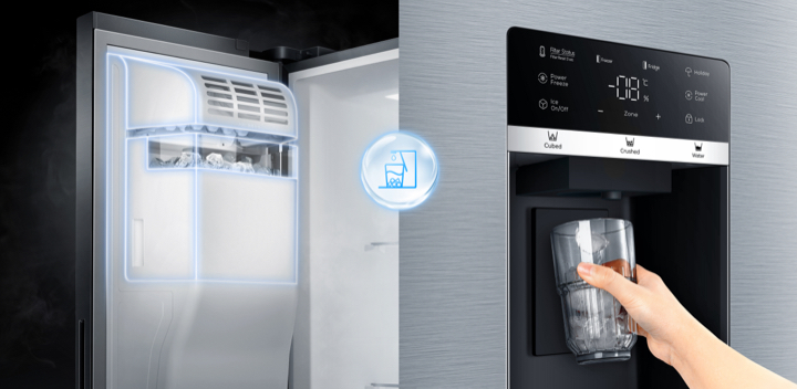 TCL Refrigerator C575SBIM Enlarged Ice Box