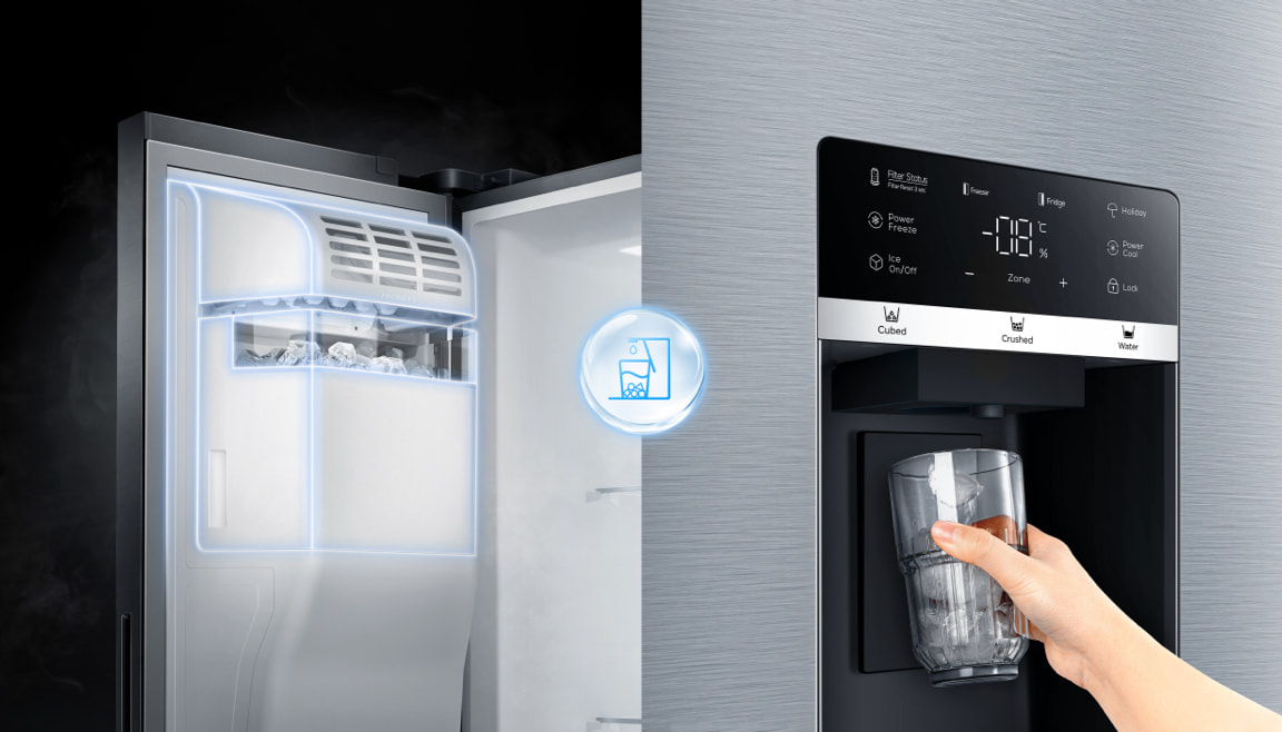 Refrigerador TCL C575SBIM con congelador ampliado