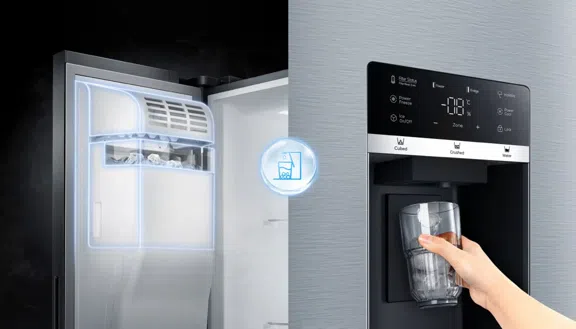 Refrigerador TCL C575SBIM con congelador ampliado
