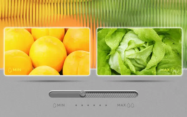 Refrigerador con máquina de hielo TCL C575SBIM con control de humedad y cajón para verduras