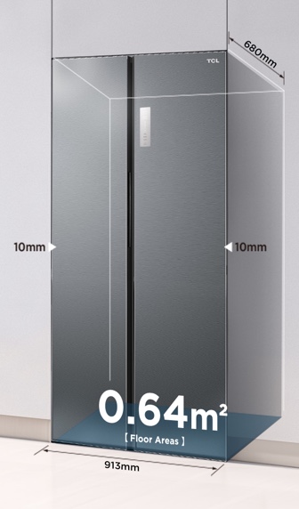 TCL C620SB Refrigerator 608L Total Capacity