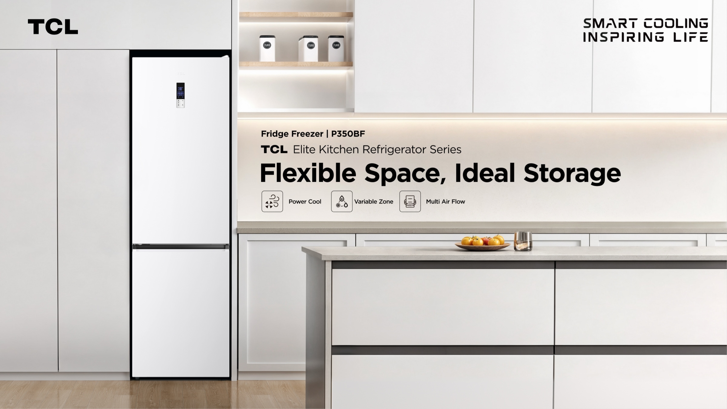 TCL Elite Kitchen Refrigerator Series -Refrigerator P350BF