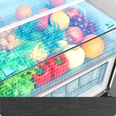 TCL P409BF Refrigerator 5L Bigger Fresh Drawers