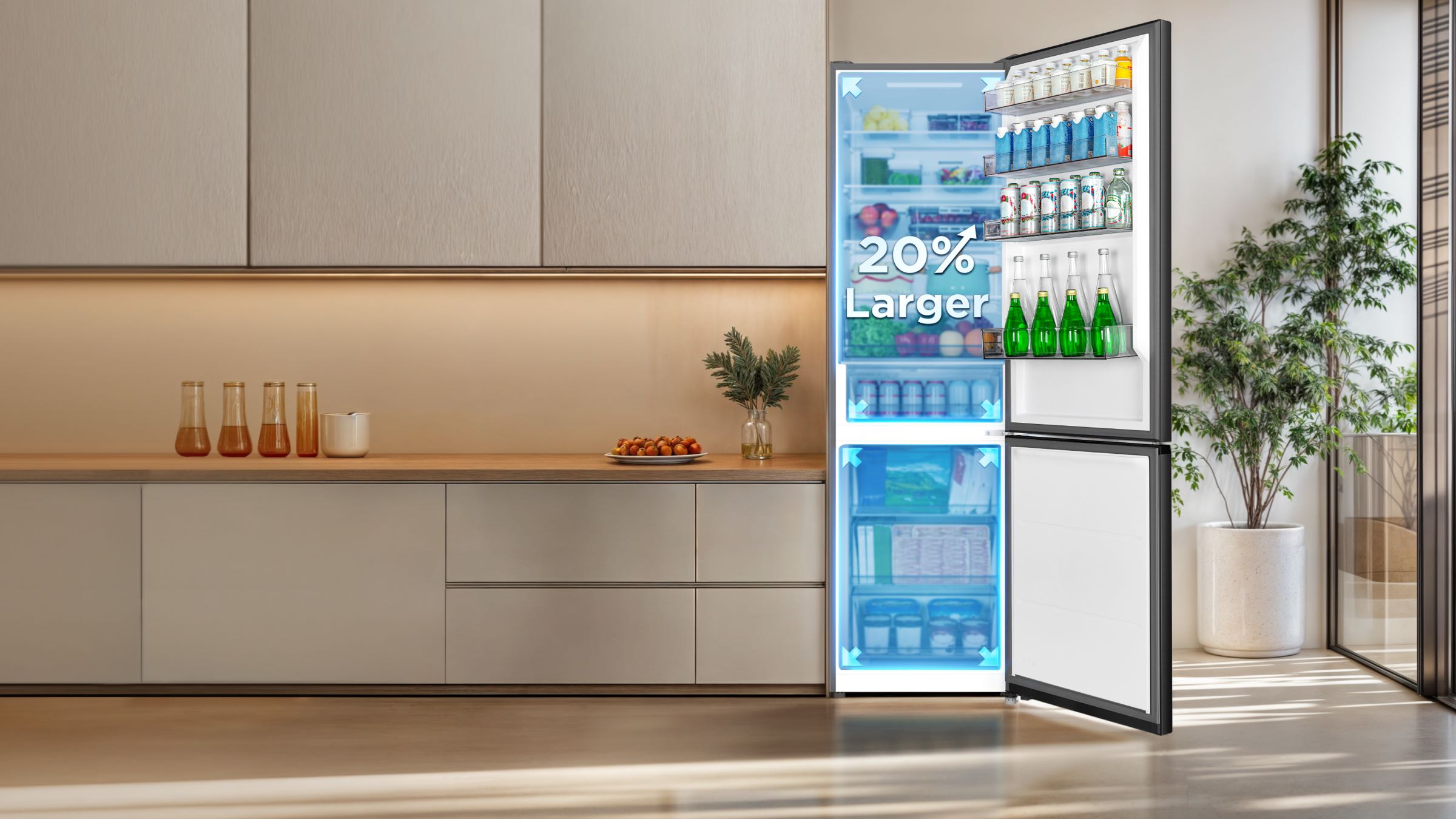 TCL P409BF Refrigerator adopts leading VIP technology