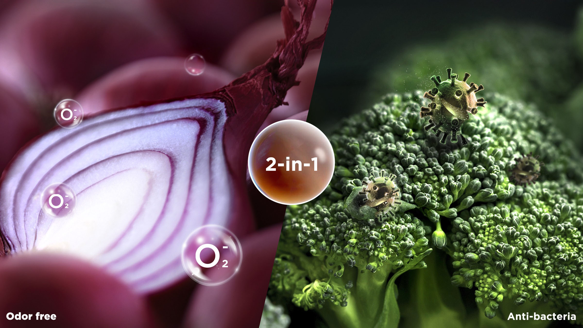 TCL Bottom Mount Refrigerator P417BF Stops Bacteria Protect