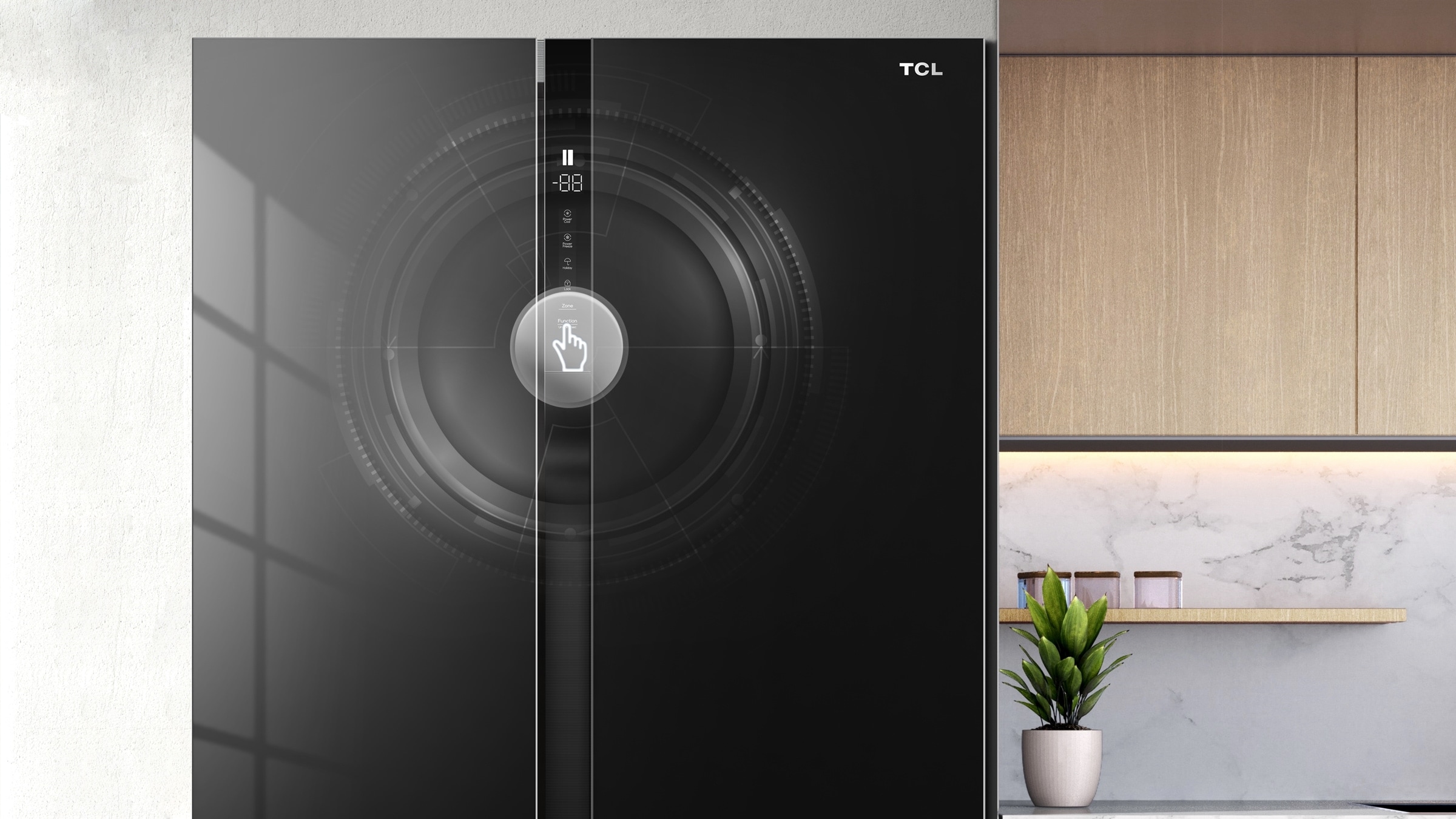 TCL P650SB Refrigerator precise digital control