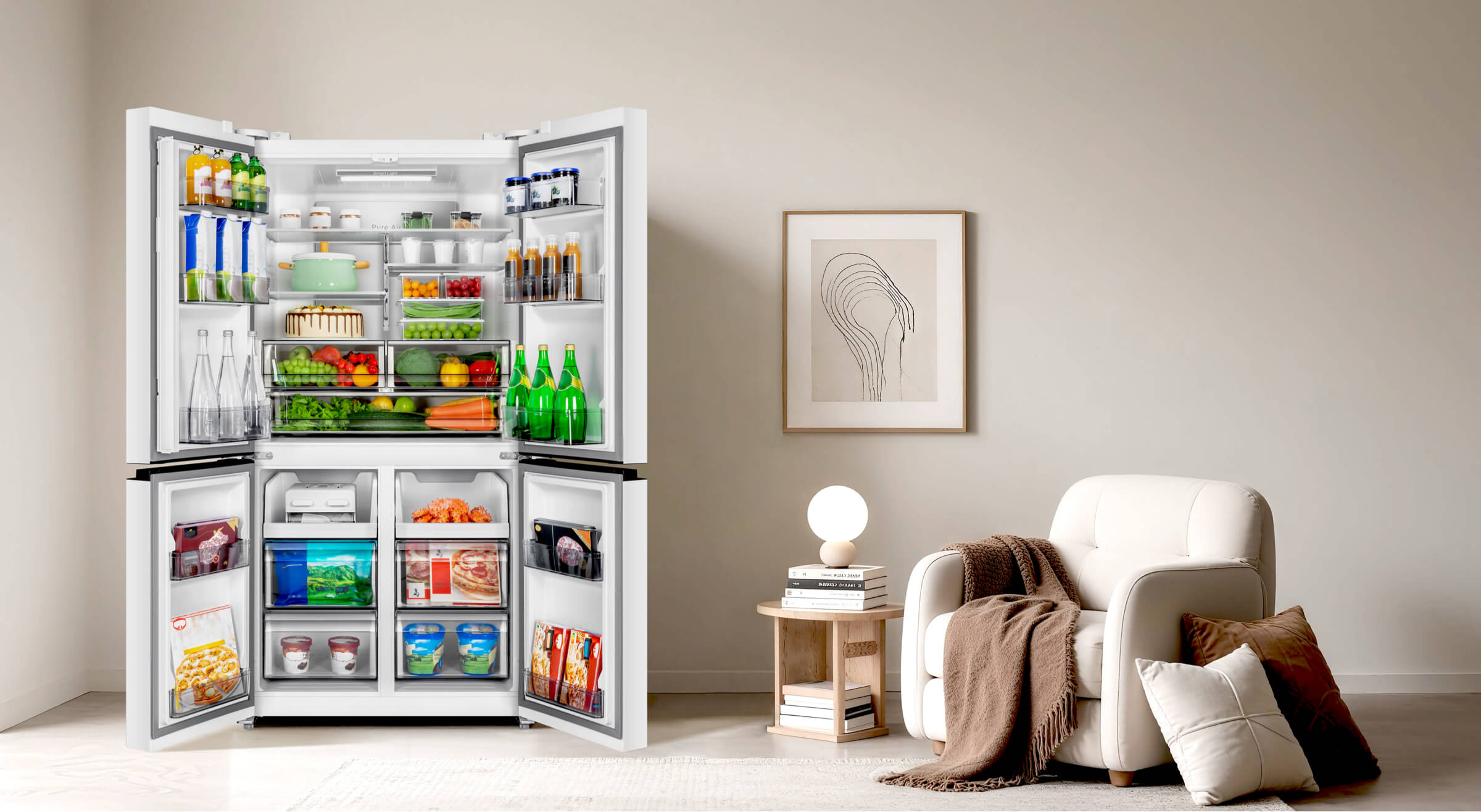 TCL P810CD Multi-Door Refrigerator