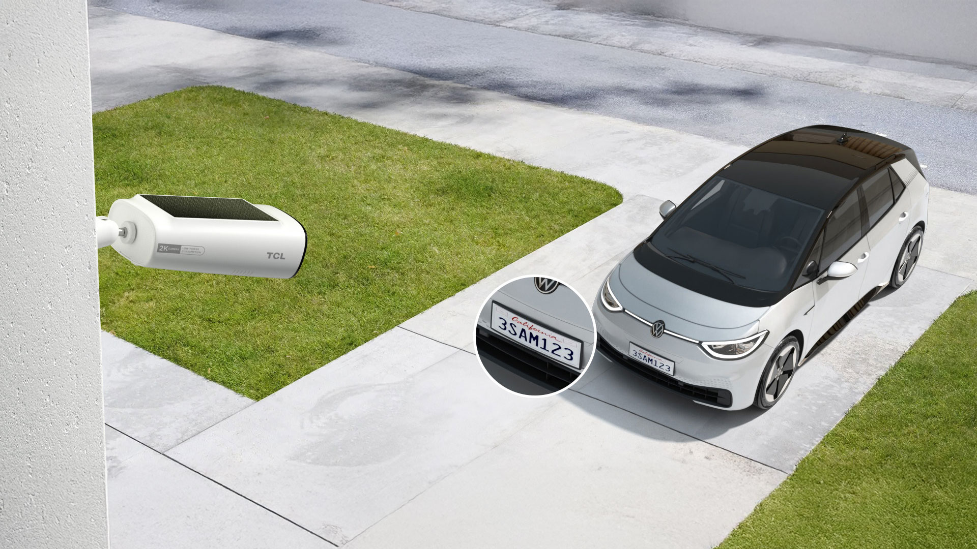 TCL Cam B1 Security Camera with a 153° wide-angle lens