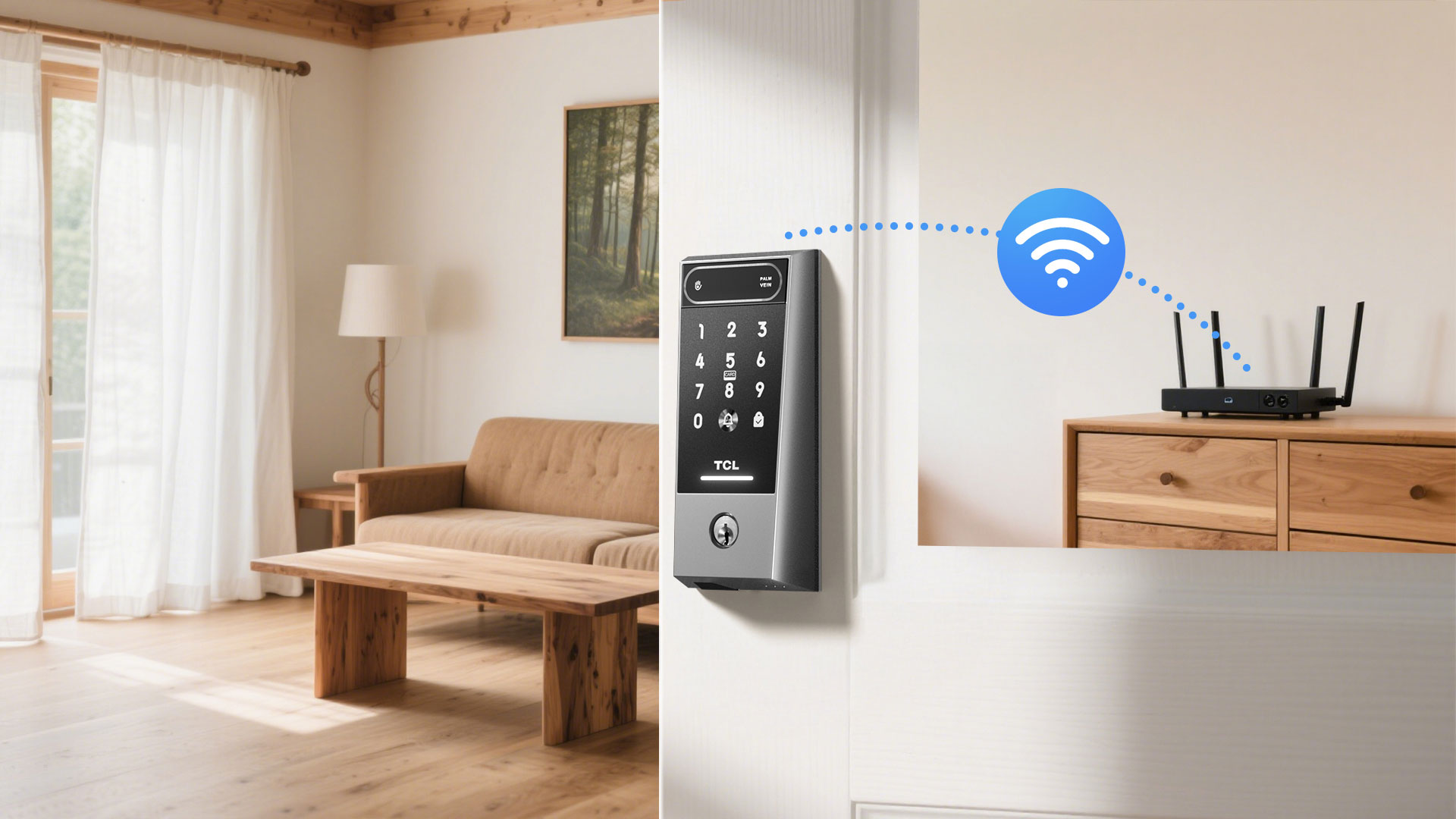 TCL D2 Pro Smart Lock is built-in Wifi